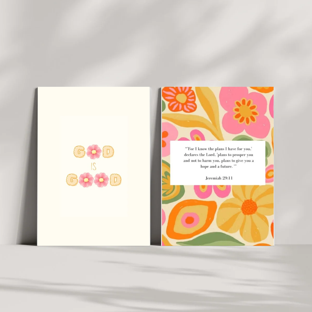 Abstract Florals Wall Art Print Set