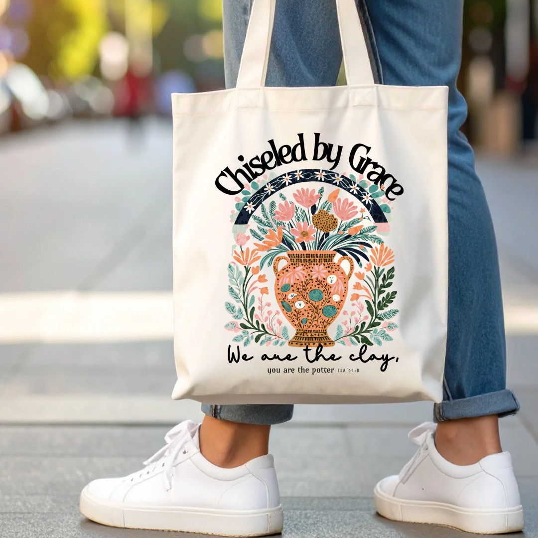 Chiseled By Grace Tote Bag