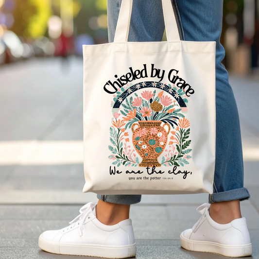 Chiseled By Grace Tote Bag