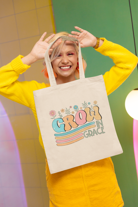 Grow in Grace Tote Bag
