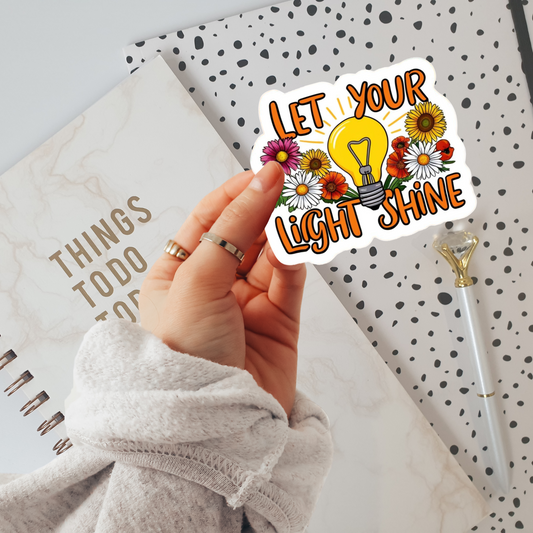 Let Your Light Shine Vinyl Sticker