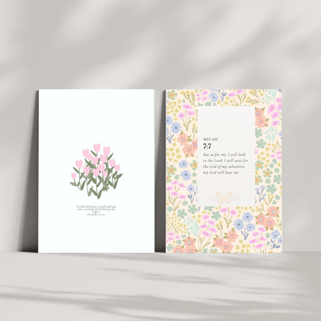 Pastel Florals Wall Art Print Set