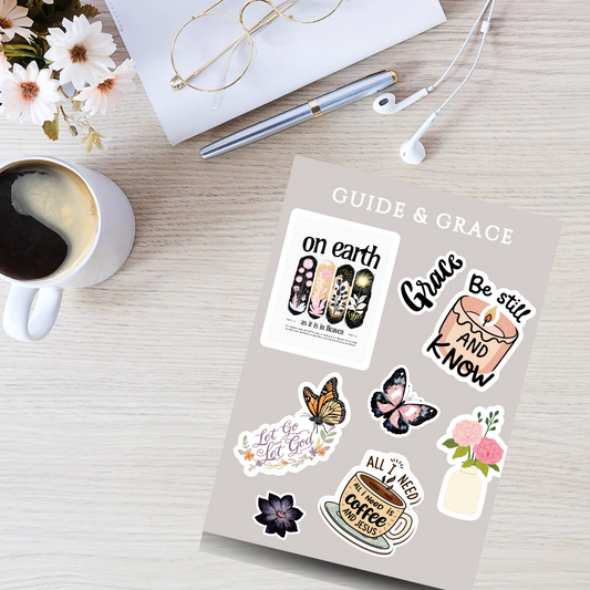 Be Still Modern Inspo Sticker Sheet