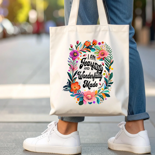 Fearfully & Wonderfully Made Tote Bag