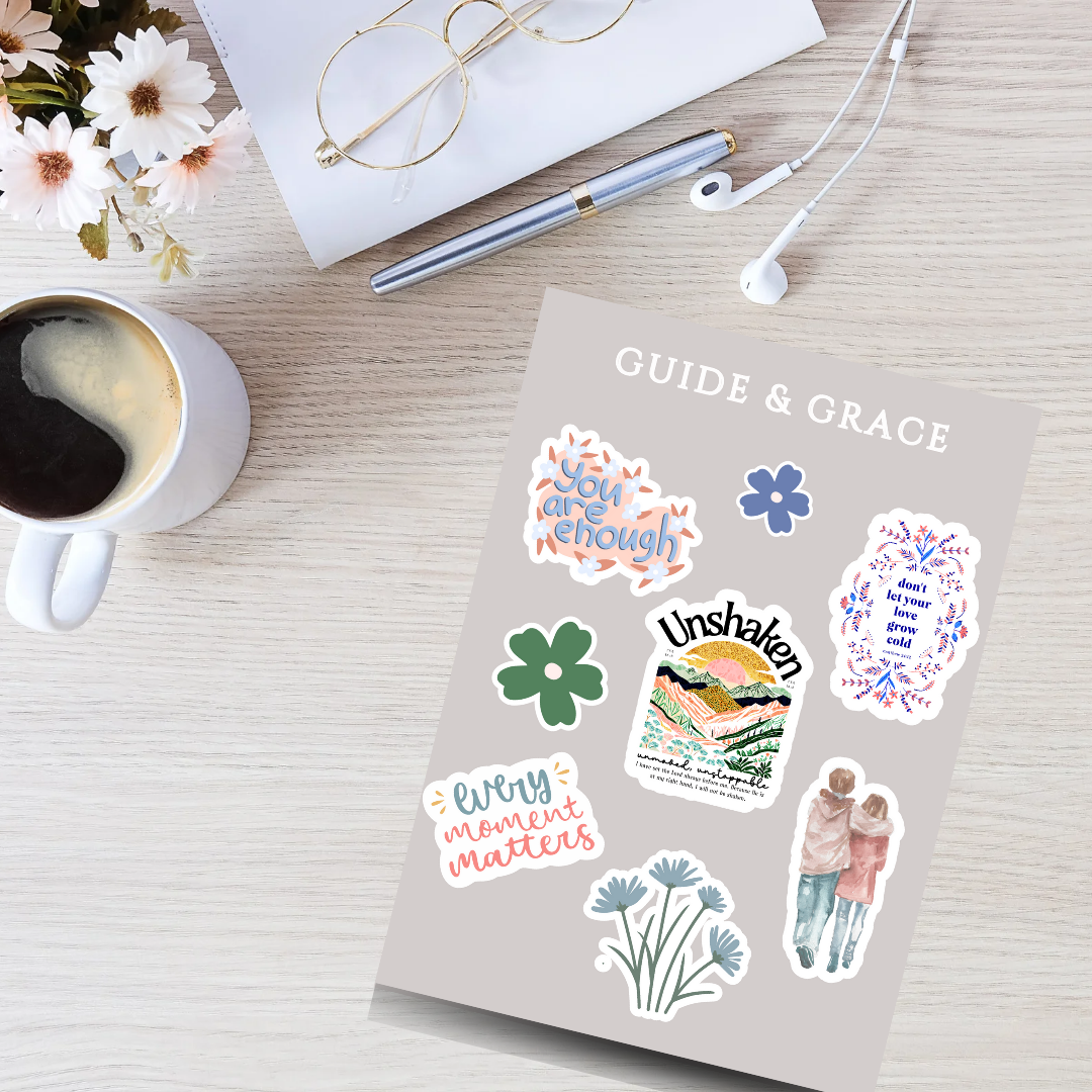 Unshaken Pastel Sticker Sheet
