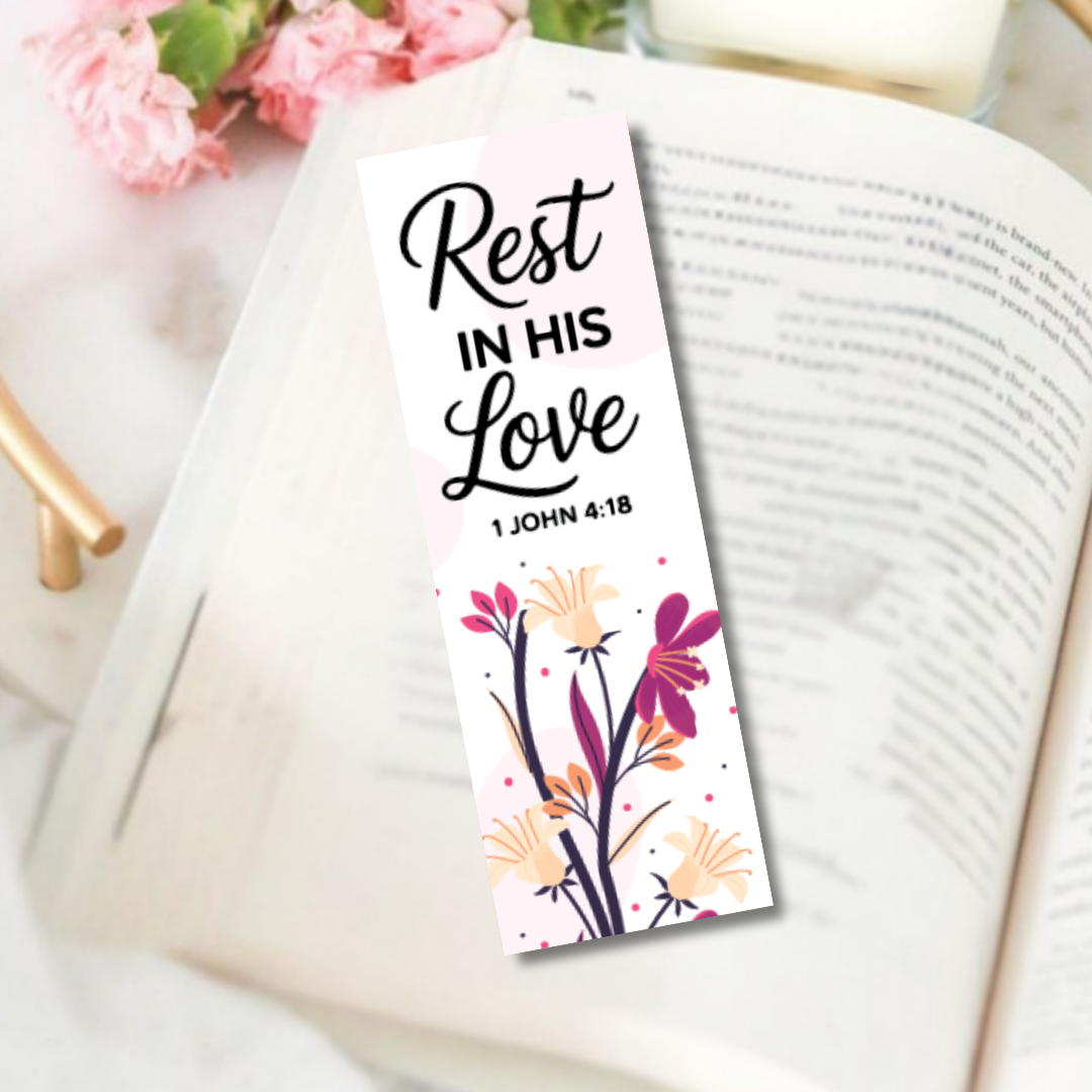 Rest in his love bookmark