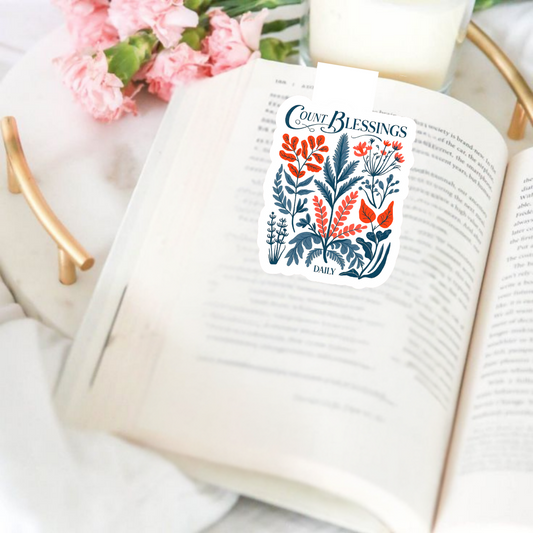 Count Blessings Magnetic Bookmark