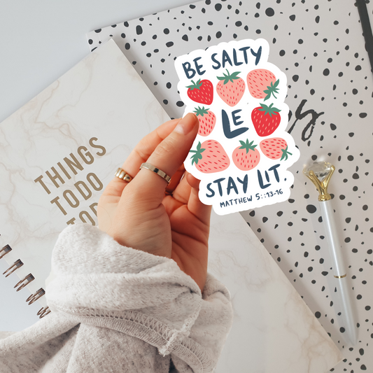 Be Salty Vinyl Sticker