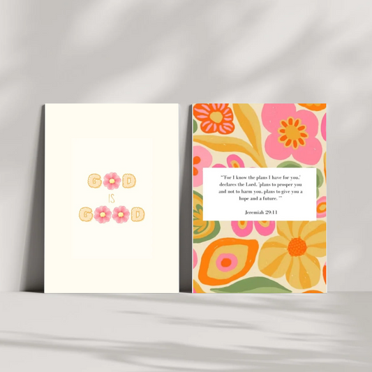 Abstract Florals Wall Art Print Set