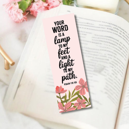 Your word is a lamp to my feet Bookmark