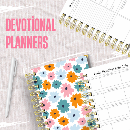 Pastel Bright Floral Devotional Planner