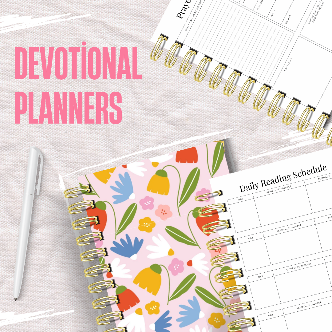 Abstract Florals Devotional Planner