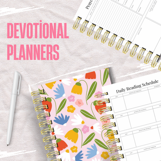 Abstract Florals Devotional Planner