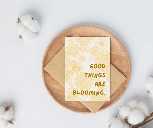 Good things are coming card