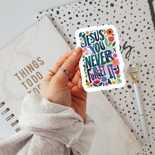 Jesus Loves You Vinyl Sticker