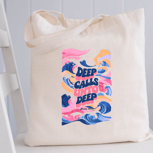Deep Calls Unto Deep Tote Bag