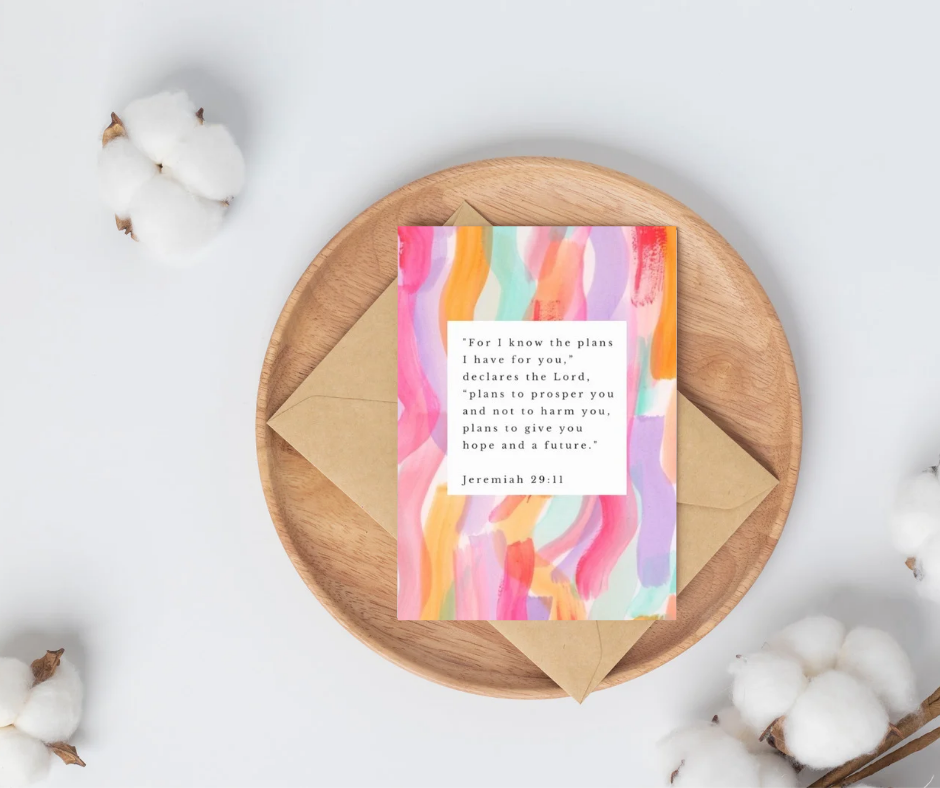 For I know the Plans Card