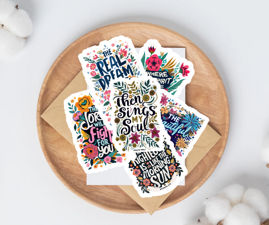 Painted Floral Sticker Pack