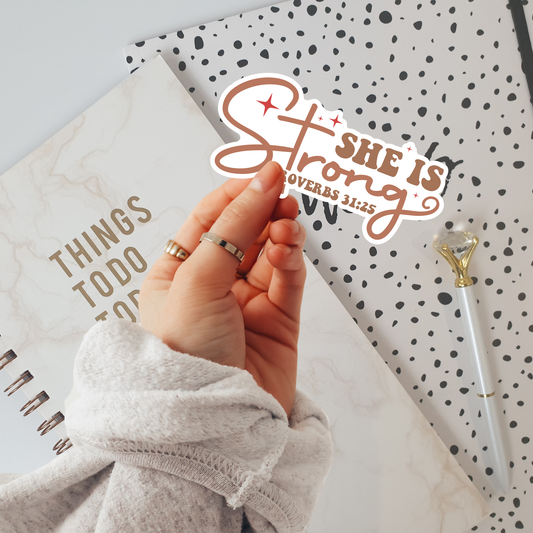 She is Strong Sticker