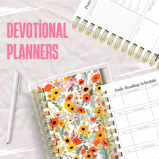 Rainbow Florals Devotional Planner