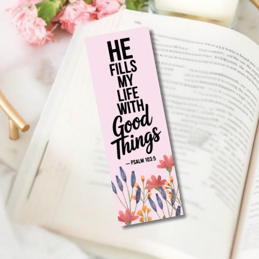 He fills my life Bookmark