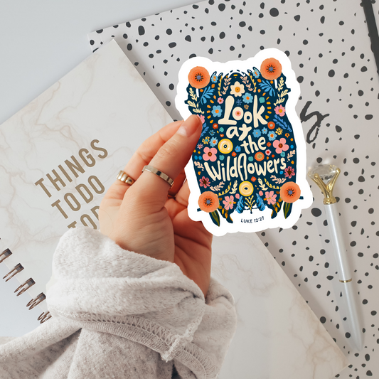 Look at the Wildflowers Vinyl Sticker